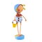 Lori Mitchell 6.0 Inch Sandy Summer Figurine , Lightweight Summer Decor Ocean Beach